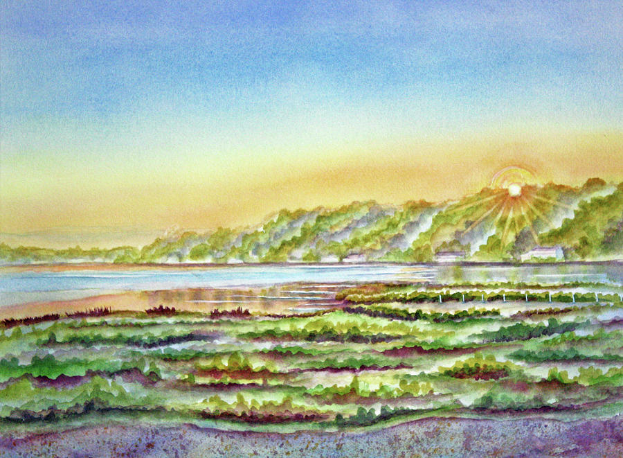 East Bay Sunrise Painting by Kathryn Duncan