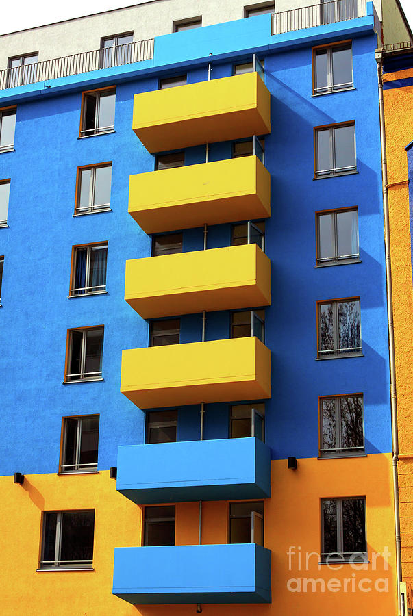 East Berlin Balcony Colors in Germany Photograph by John Rizzuto