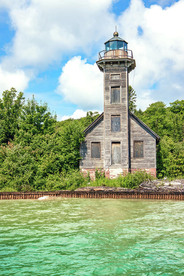 East Channel Lighthouse Pictured Rocks Michigan Photograph by Kadwell ...