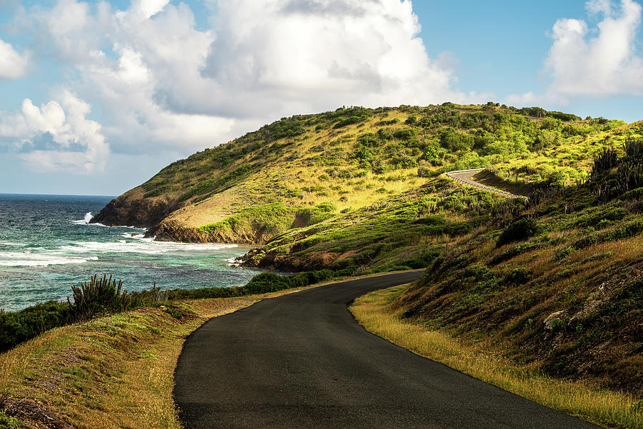 East End Road leading to Point Udall of Saint Croix, US Virgin Islands Photograph by William Dickman