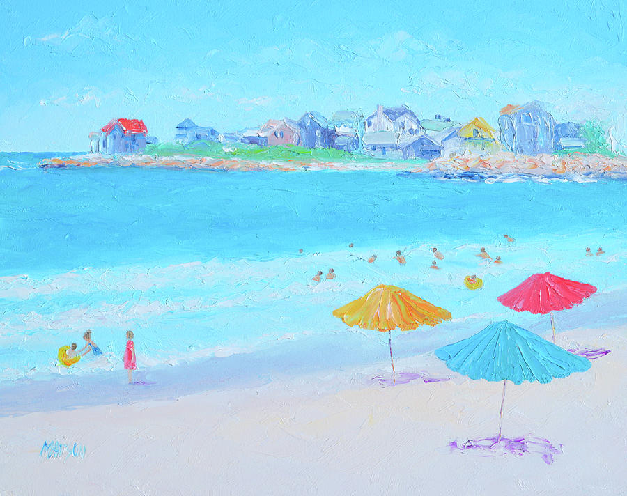 East Matunuck State Beach, South Kingstown, Rhode Island impression Painting by Jan Matson