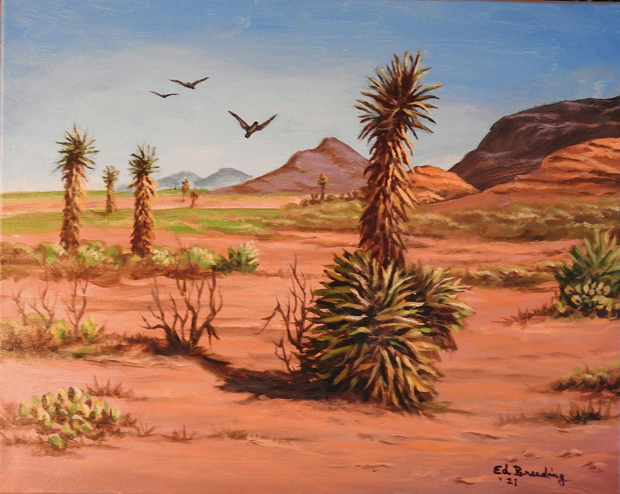 East Mesquite Painting by Ed Breeding