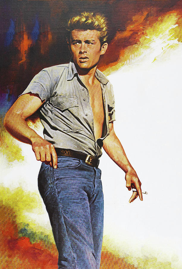 James Dean Painting - East of Eden-b, 1955, movie poster painting by Movie World Posters