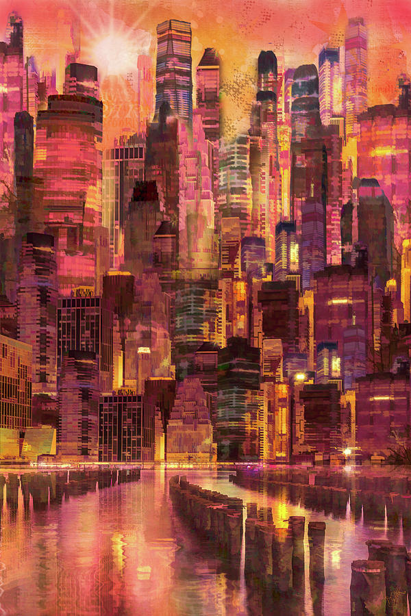 East River Reflection Digital Art by Barbara Mierau-Klein