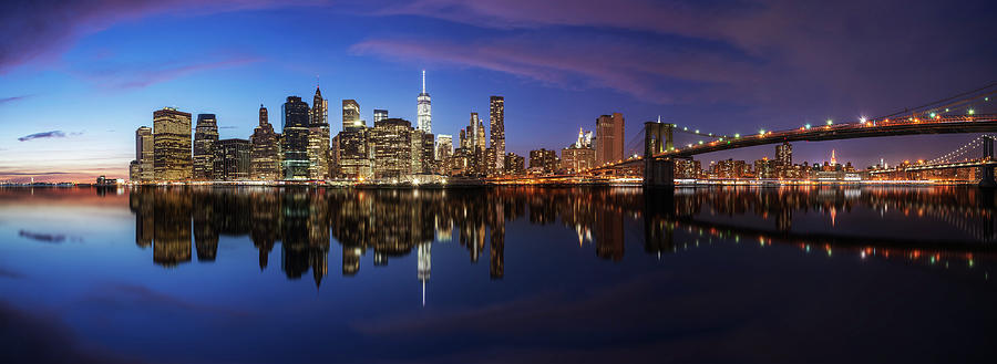 New York City Photograph - East River Reflections by Kim and Joe Brownfield