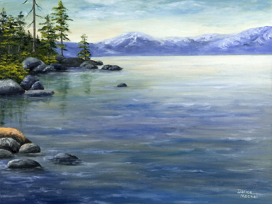 East Shore Lake Tahoe Painting by Darice Machel McGuire