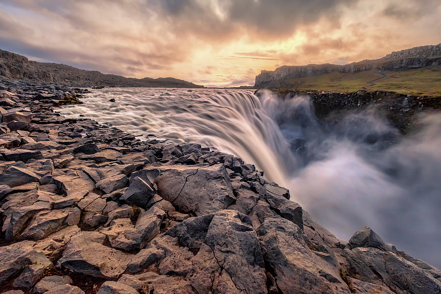 East Side Of Dettifoss Waterfall In Iceland Photograph