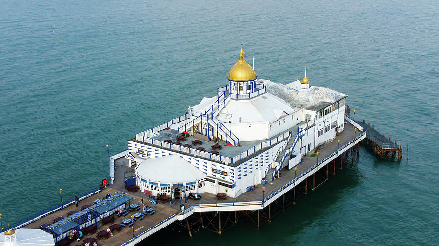 Eastbourne Pier Aerial Photograph by Shirley Mitchell Fine Art America