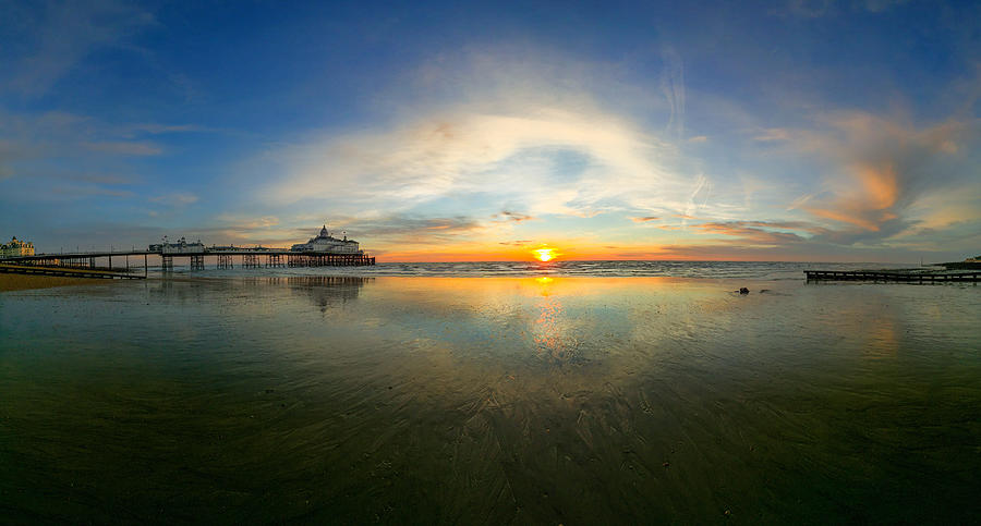 Eastbourne pier at Sunrise, East Sussex, England, UK Photograph by Mattscutt