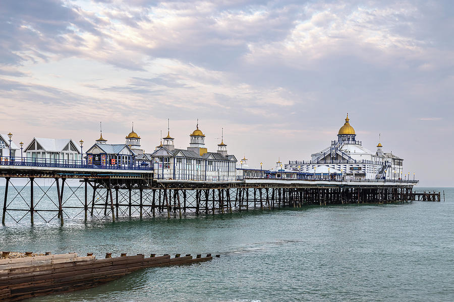Eastbourne Pier at Sunset Photograph by Shirley Mitchell