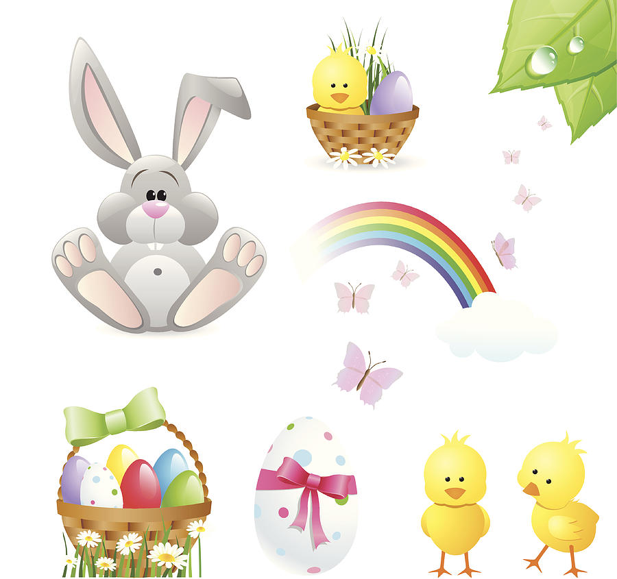 Easter Design Elements Drawing by Irena Tsoneva