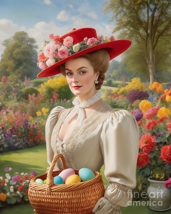 Flower Digital Art - Easter Hunt by Charles Myers