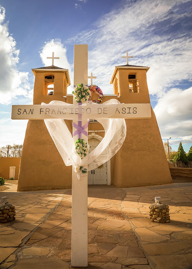 Easter in Taos, Ranchos Church Photograph by Hermes Fine Art