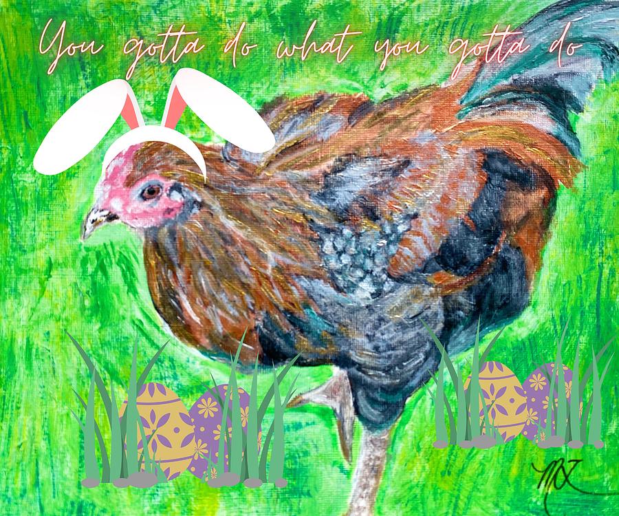 Easter in the Gig Economy Painting by Melody Fowler