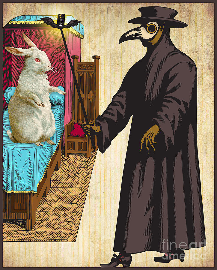 Plague Doctor Healing The Easter Bunny Digital Art By Suzanne Courtney