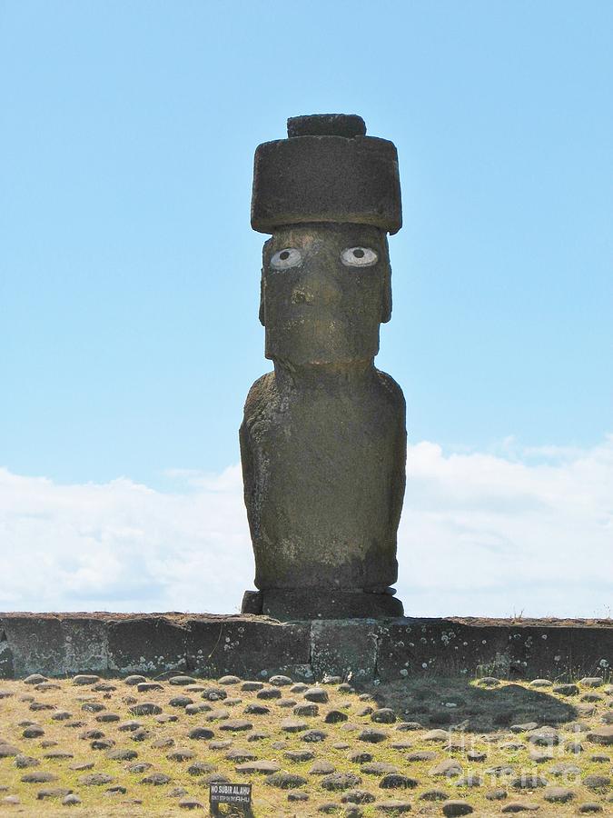 Easter Island 4 - Look At My Hat Photograph by World Reflections By Sharon