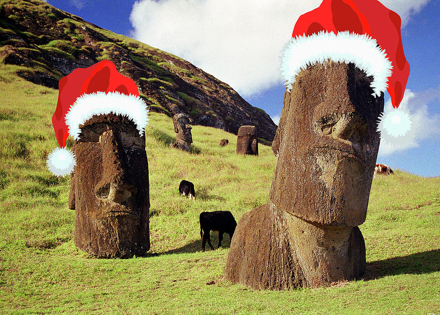 Easter Island - Greeting Card Photograph by David Simchock
