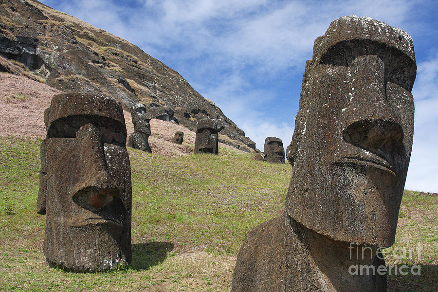 Holiday Photograph - Easter Island Moai by Erwin Blekkenhorst