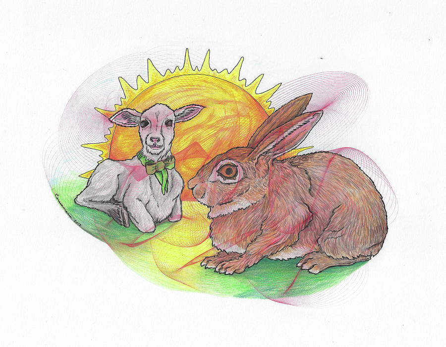 Easter Drawing - Easter Morning by Teresamarie Yawn