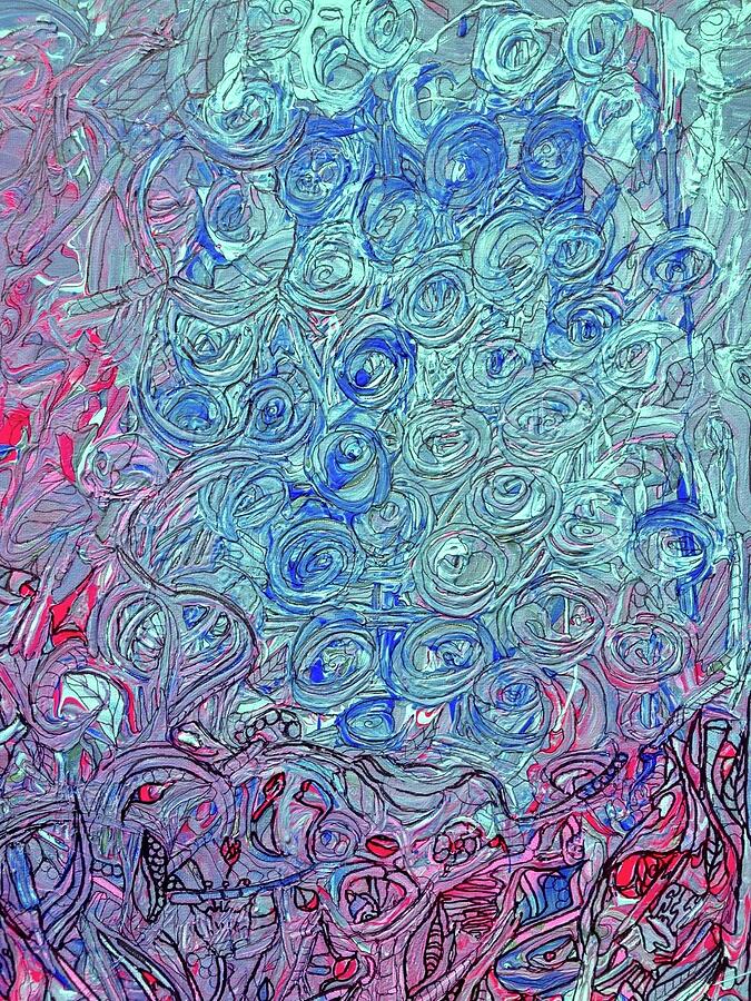 Easter Reflections - A Modern Art Perspective Painting by Evjenia Psarris Easter Reflections - A Modern Art Perspective Painting by Evjenia Psarris