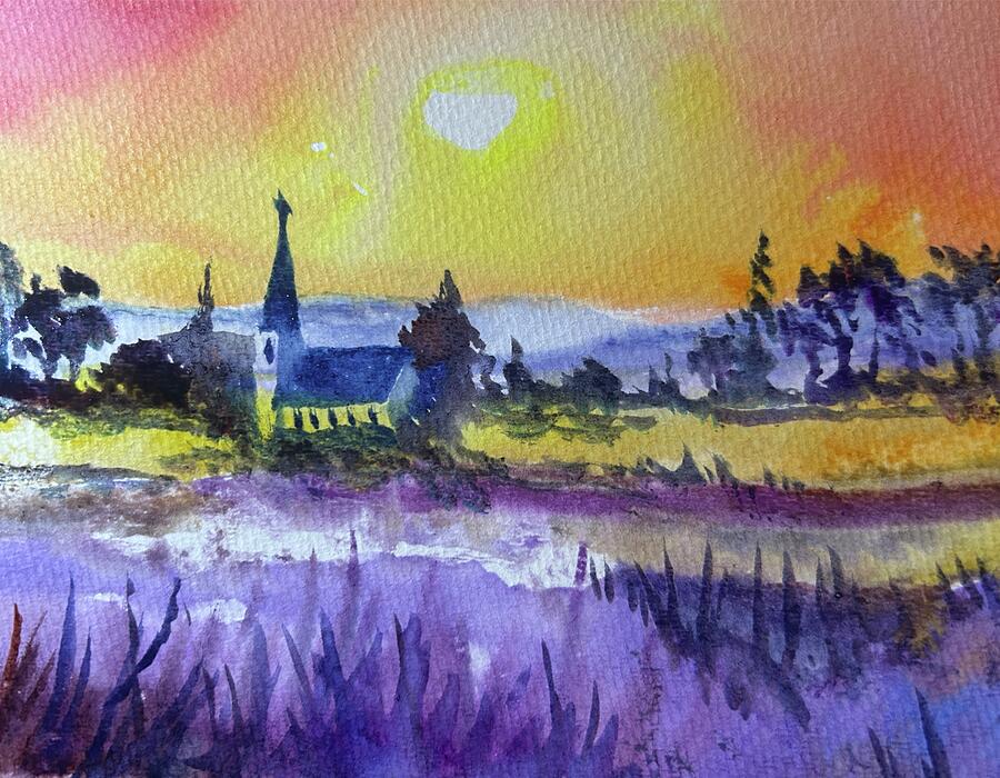 Easter Sunday Country Church Painting by Larry Whitler Easter Sunday Country Church Painting by Larry Whitler