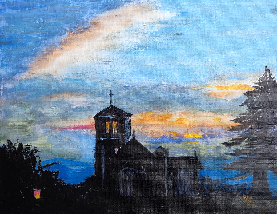 Easter Sunrise Painting by Sarah Hornsby