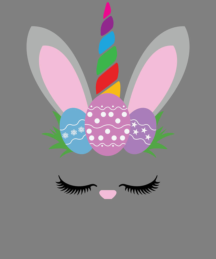 Easter Unicorn Bunny Digital Art By Stacy Mccafferty Fine Art America