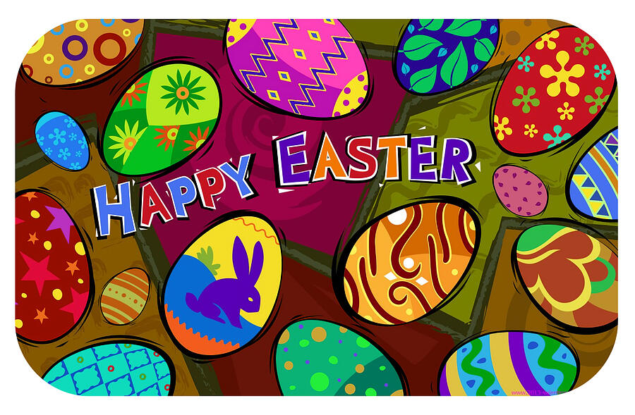 Easter Digital Art - Easter v14 by Robert Banach