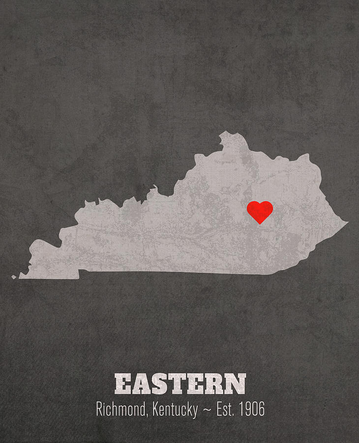 Eastern Kentucky University Richmond Kentucky Founded Date Heart Map 