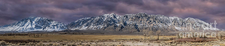 Eastern Sierra Nevada Mountains Panorama Photograph by Mitch Shindelbower