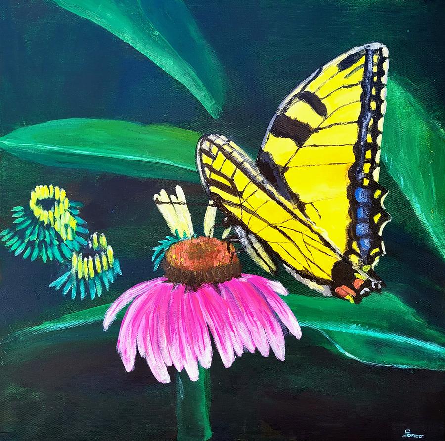 Eastern Tiger Swallowtail Painting by Jeff Poncar - Fine Art America