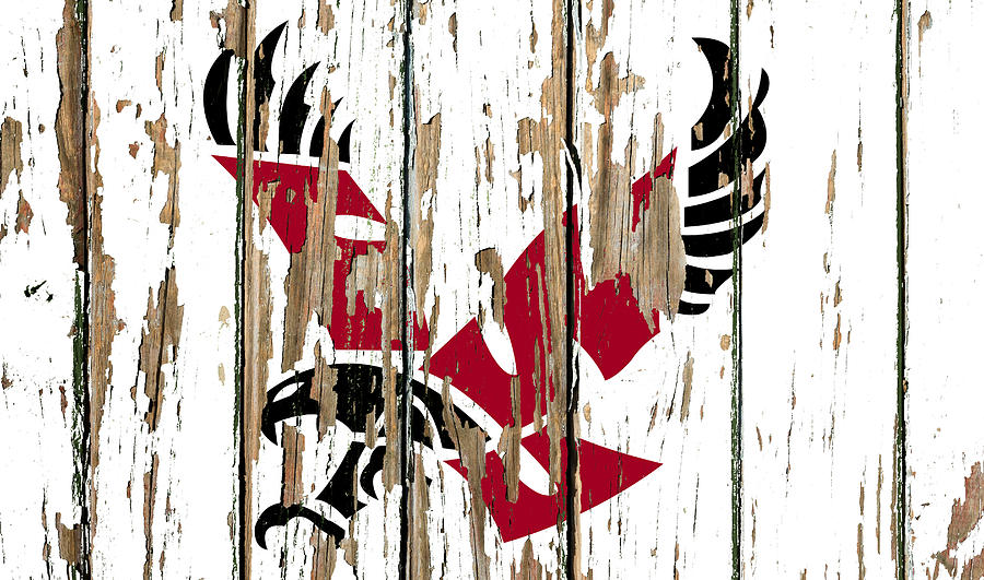 Eastern Washington Vintage College University Logo Peeling Barn Wood ...