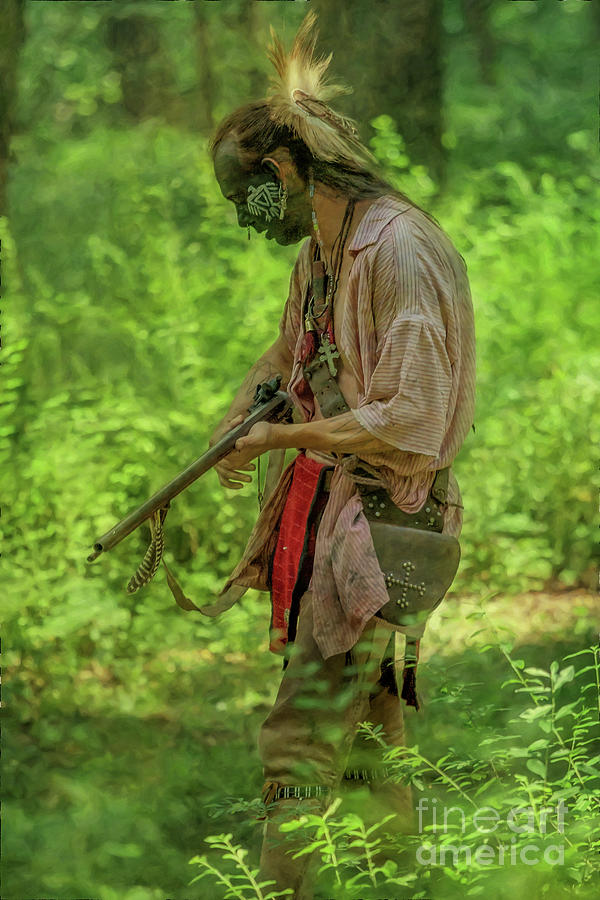 Eastern Woodlands Warrior  Digital Art by Randy Steele