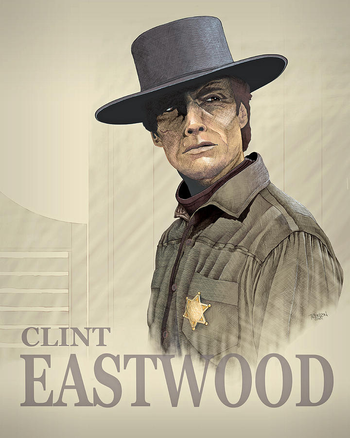 Hollywood Digital Art - Eastwood by Trenton Hill