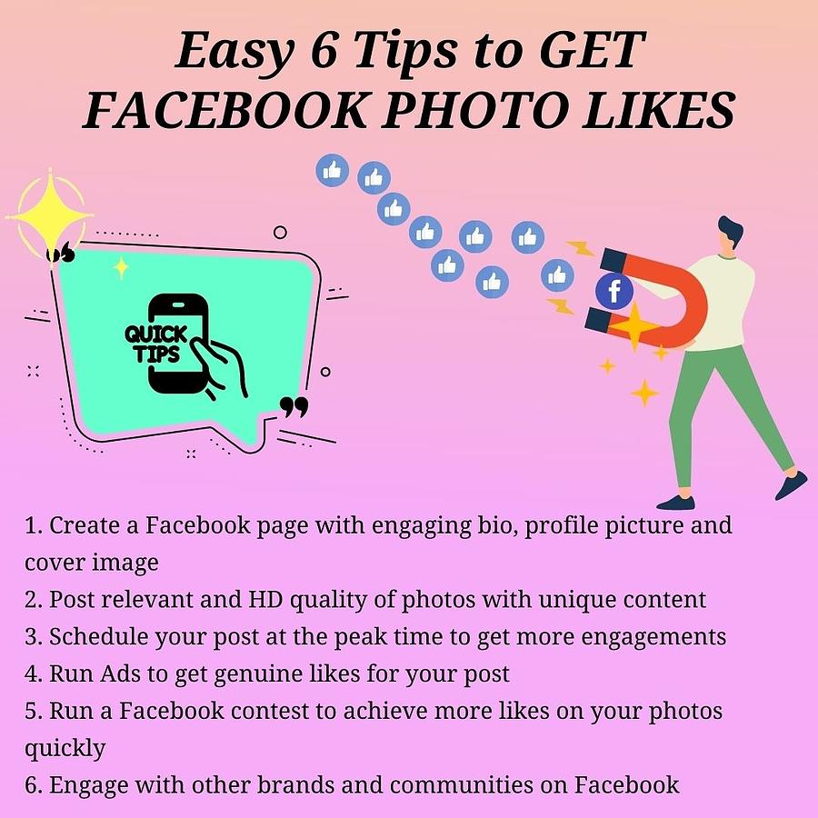 Easy 6 Tips To Get Facebook Photo Likes Digital Art By Kate Watson 