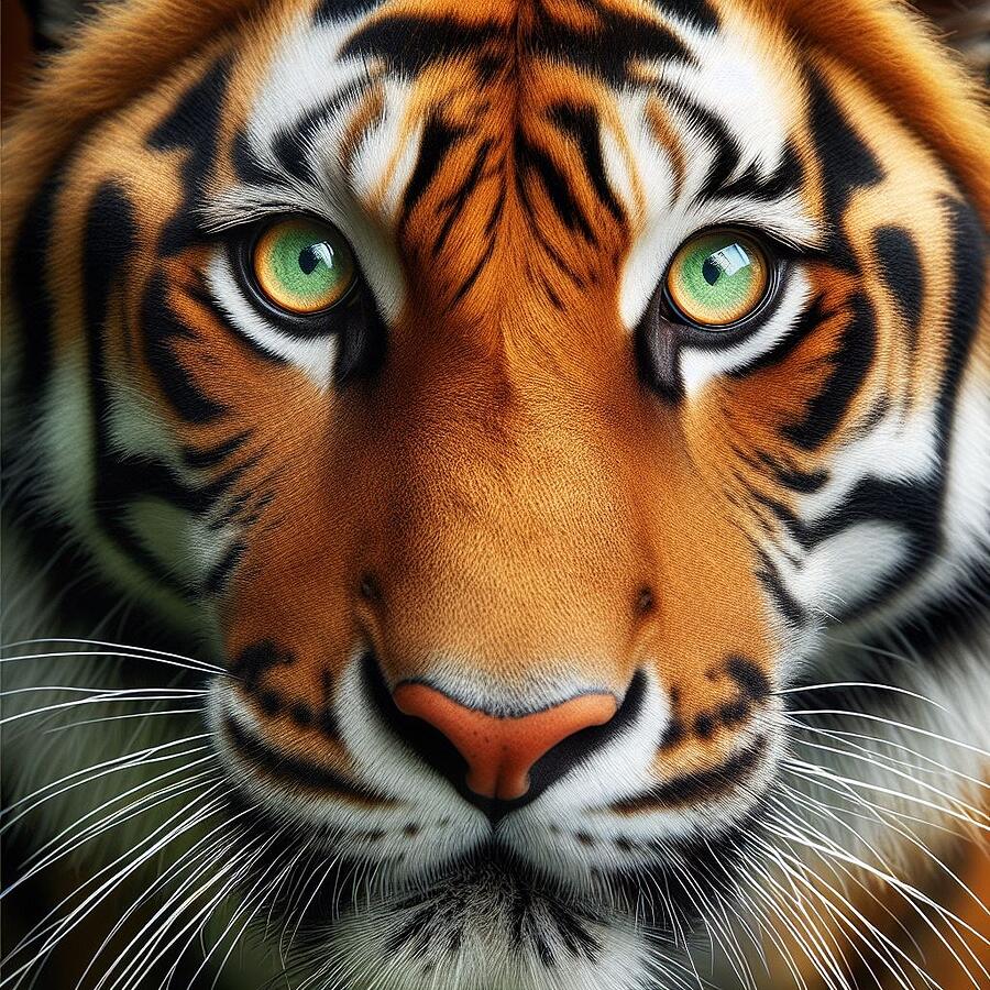 Wildlife Digital Art - Easy Tiger by Andy Plumb