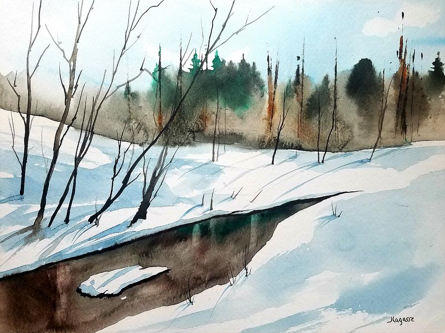 easy winter landscape painting