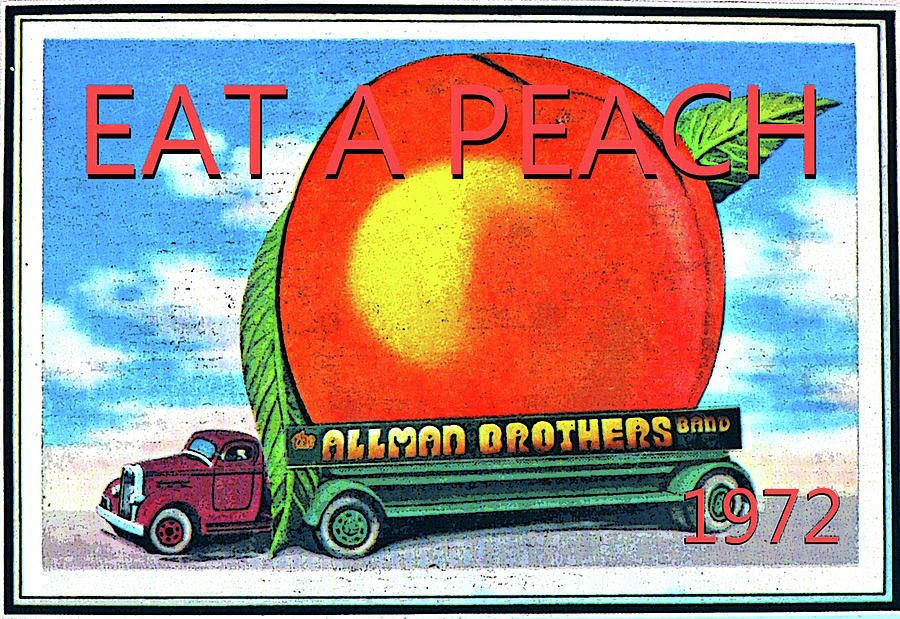 Eat a peach 1972 ABB Mixed Media by David Lee Thompson