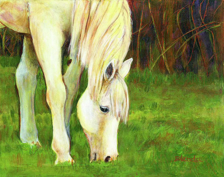 Eat Grass Painting by Blenda Studio