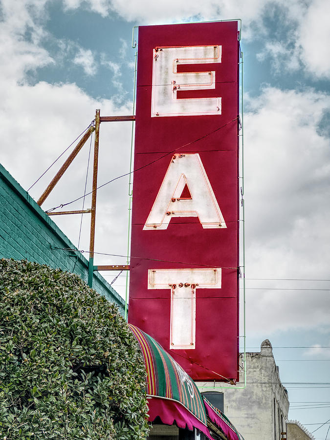 Eat Neon Diner Sign Photograph by Ann Powell