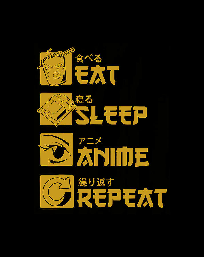 Eat Sleep Anime Repeat SVG  MasterBundles