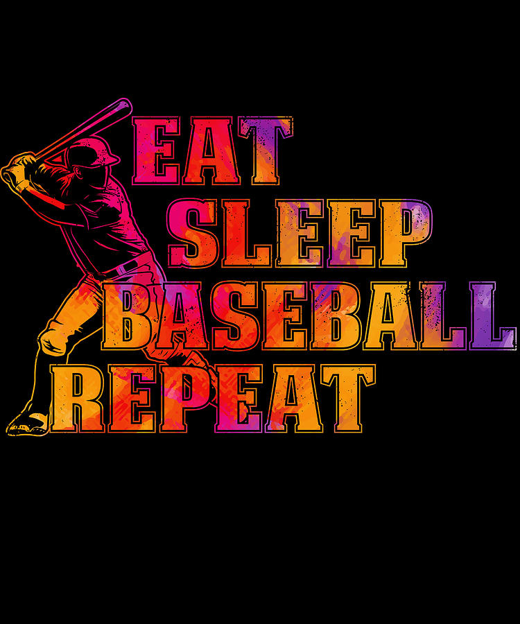 Eat Sleep Baseball Repeat, baseball svg, Sports, Baseball Fan