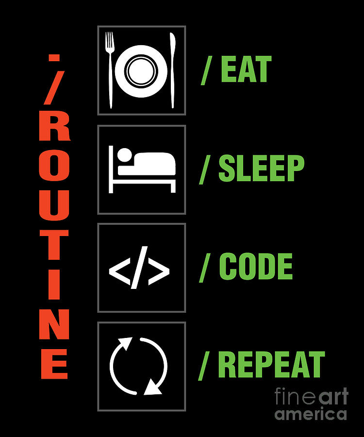 HD wallpaper: eat, sleep, code, and repeat logos, Eat Sleep Code