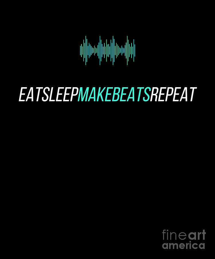 Illustration eat sleep create repeat