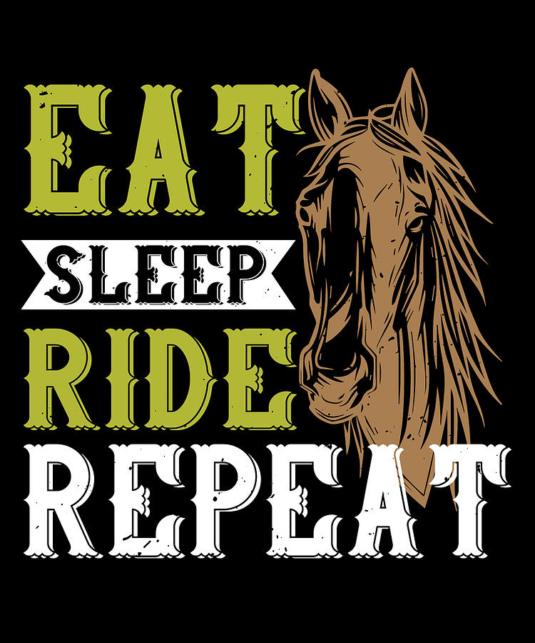 Eat Sleep Ride Repeat Digital Art by Jacob Zelazny - Fine Art America