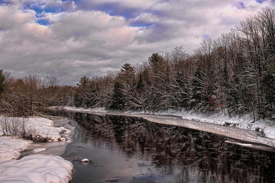 Eau Claire River Icing Over Photograph by Dale Kauzlaric