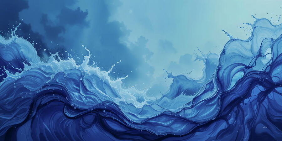 Ebb and Flow - A Sea of Emotions Mixed Media by Russ Harris Ebb and Flow - A Sea of Emotions Mixed Media by Russ Harris