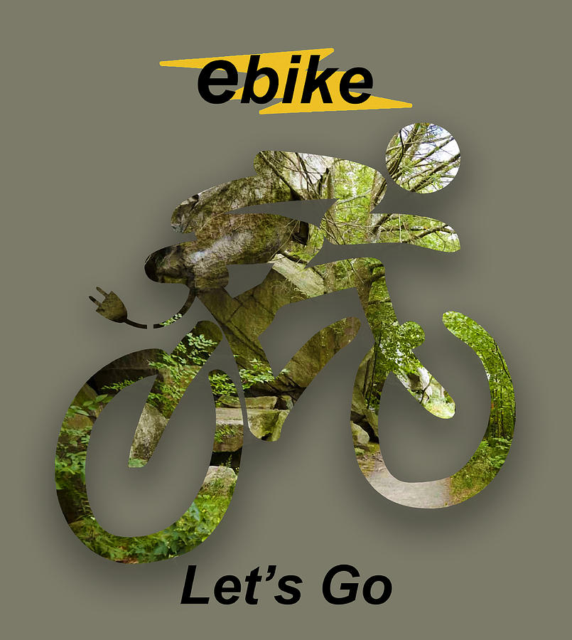 ebike Lets Go Mixed Media by Marvin Blaine