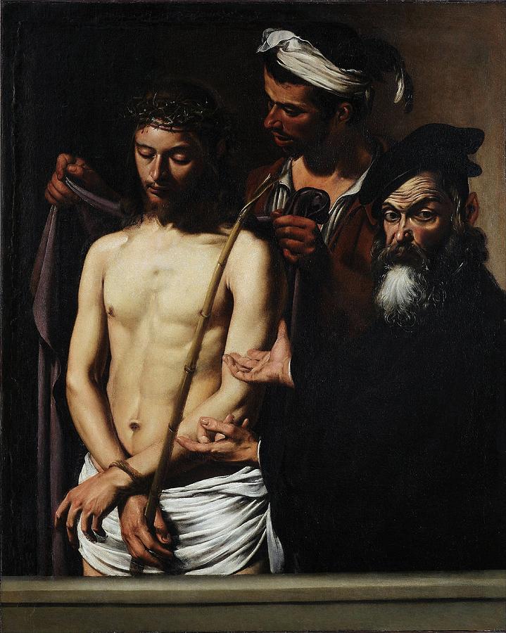 Caravaggio Painting - Ecce Homo 1605 by Caravaggio