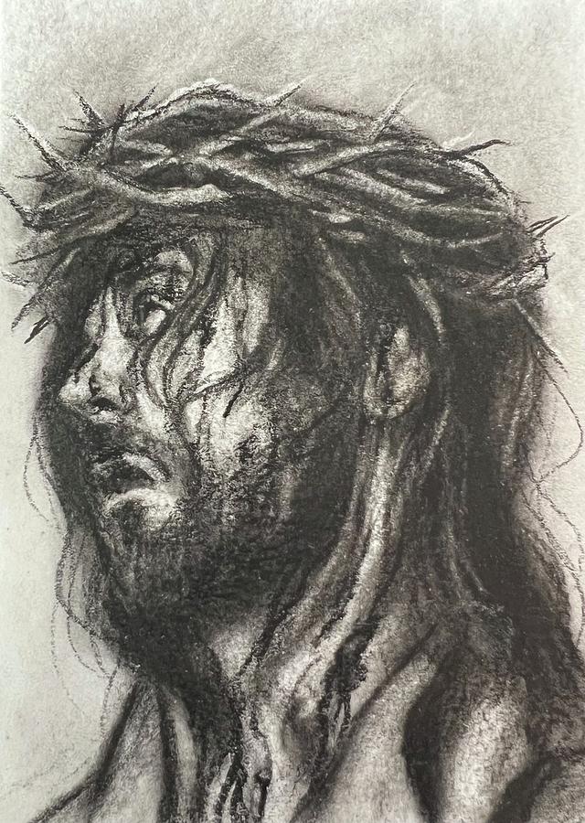 Ecce Homo Drawing by Anna Kayatin - Fine Art America